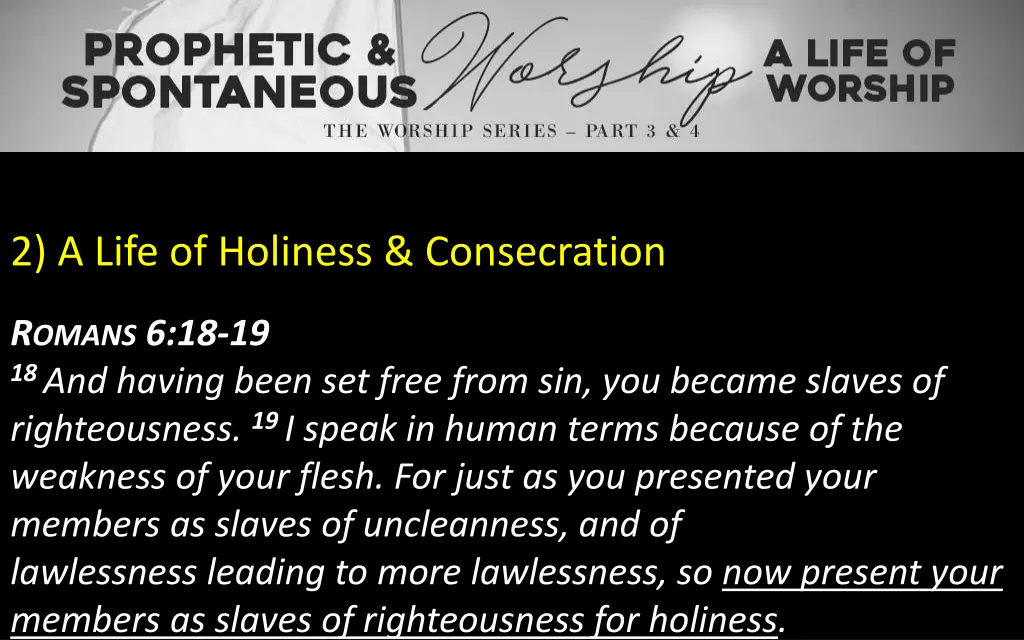 2 a life of holiness consecration 2