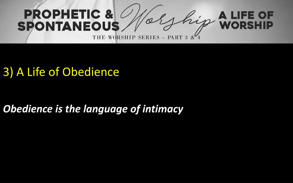 3 a life of obedience 1