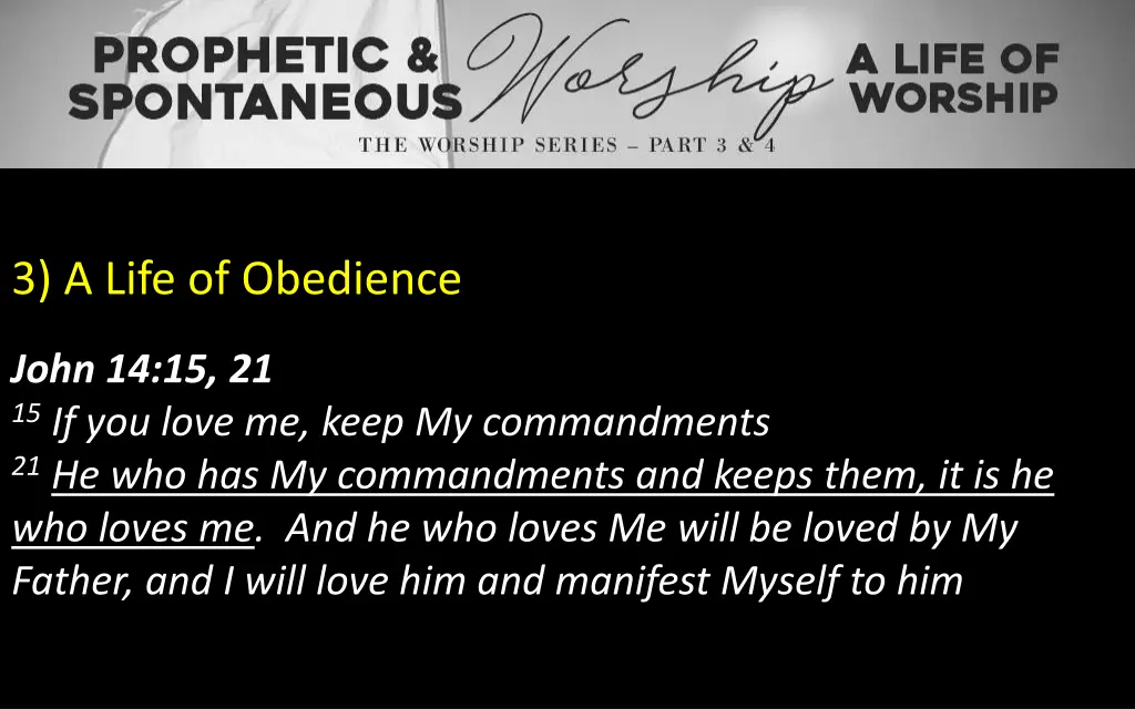 3 a life of obedience