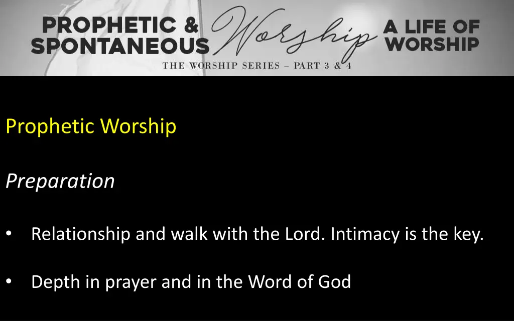 prophetic worship