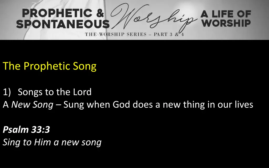 the prophetic song 1