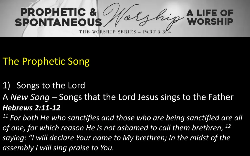 the prophetic song 4