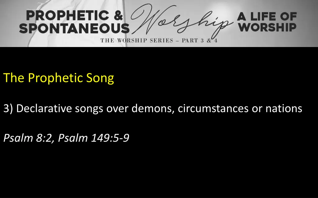 the prophetic song 6