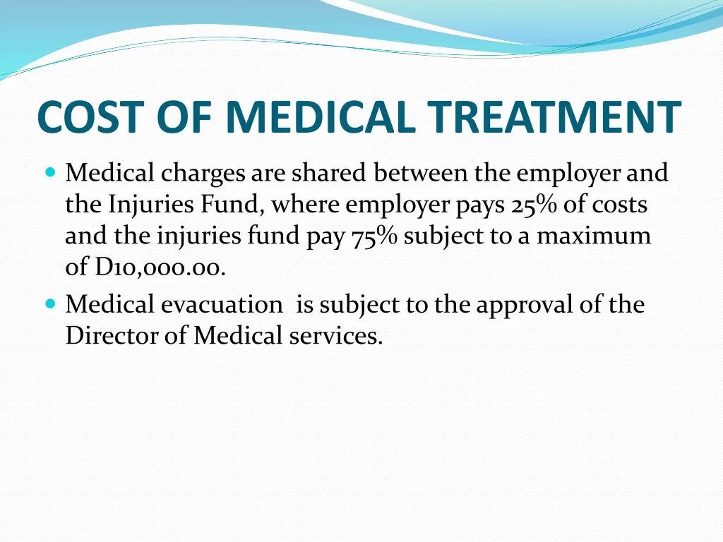 cost of medical treatment