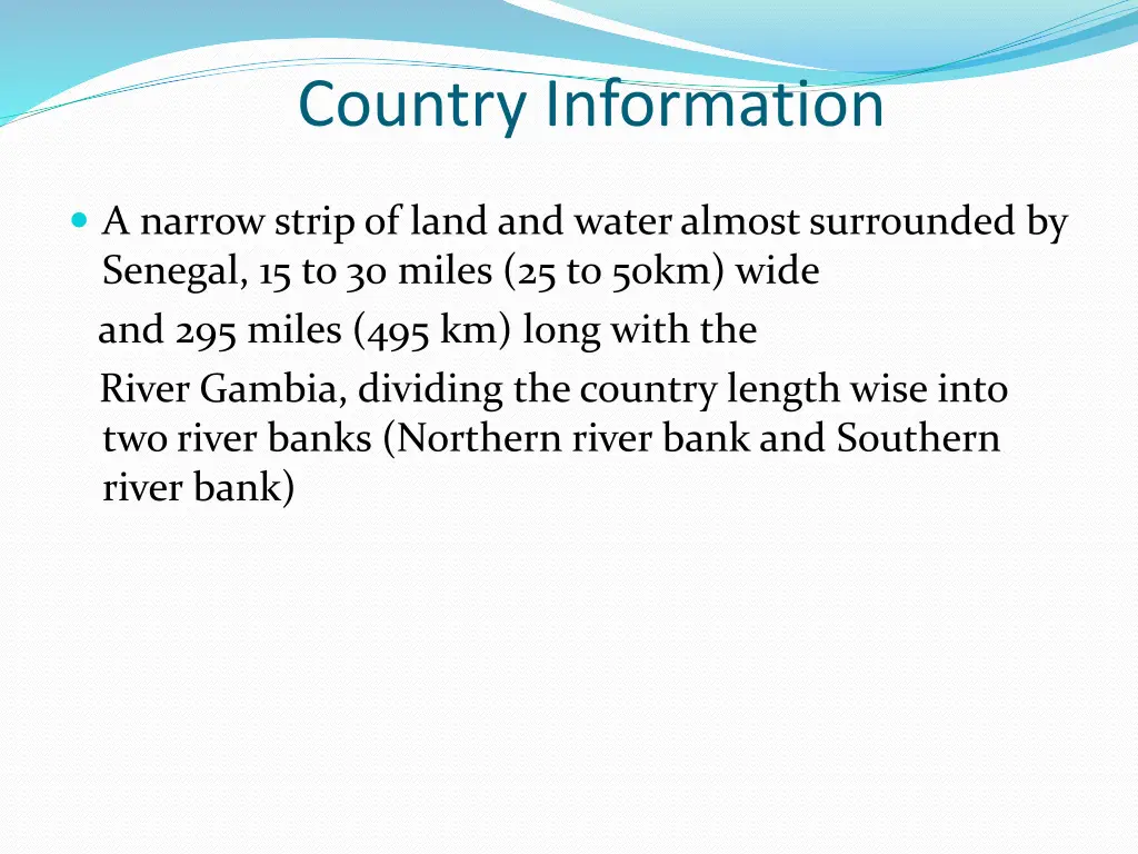 country information