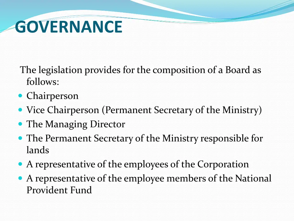 governance