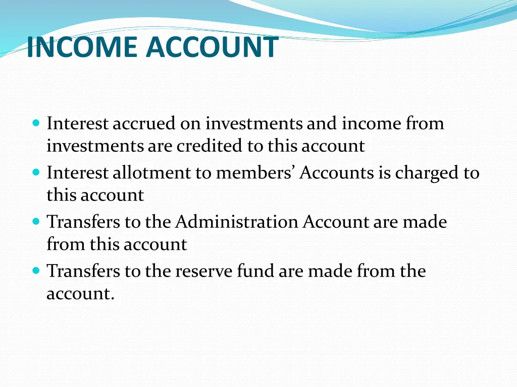 income account