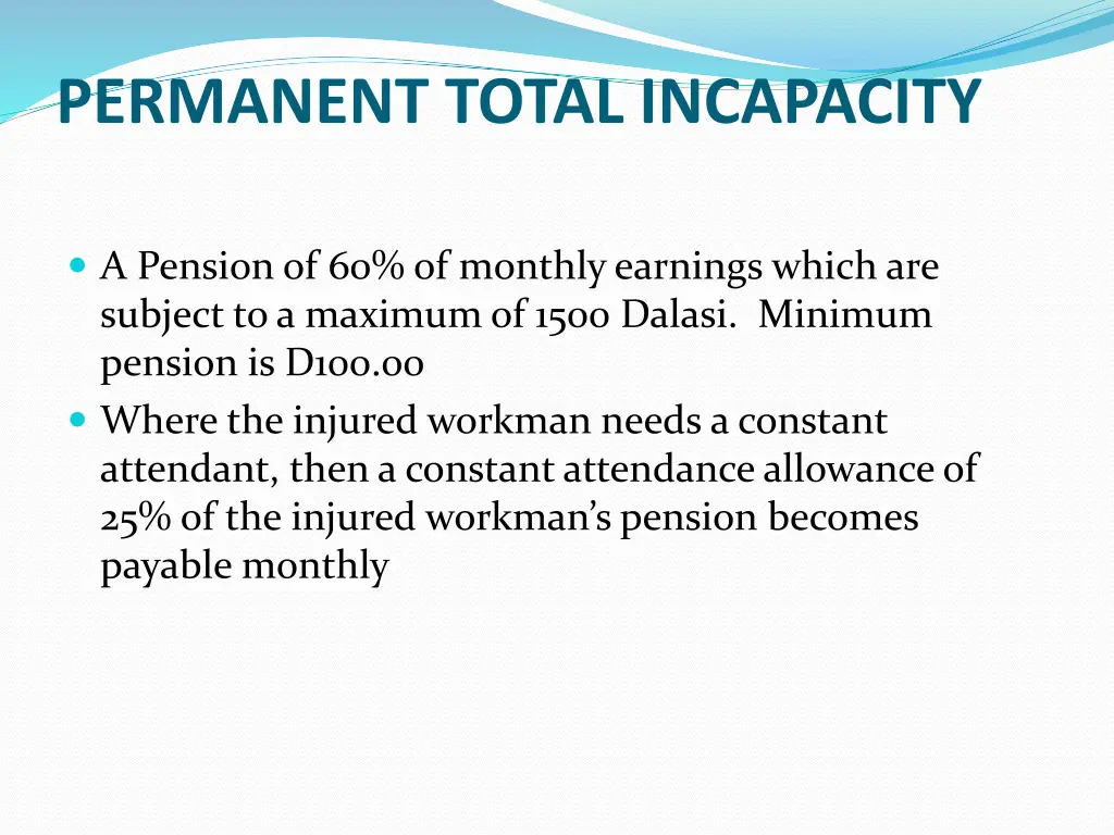 permanent total incapacity