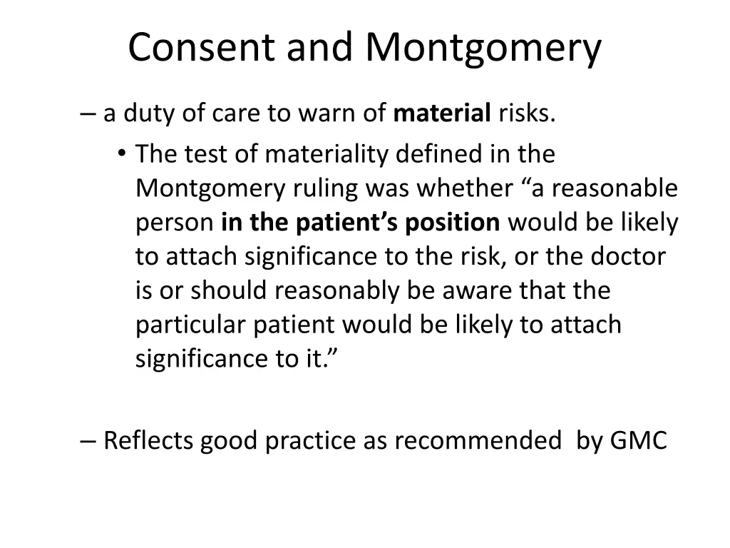 consent and montgomery