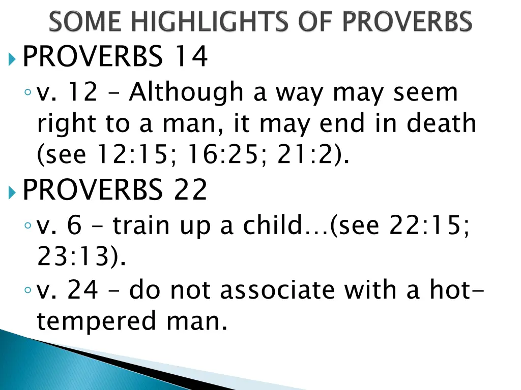 proverbs 14 v 12 although a way may seem right