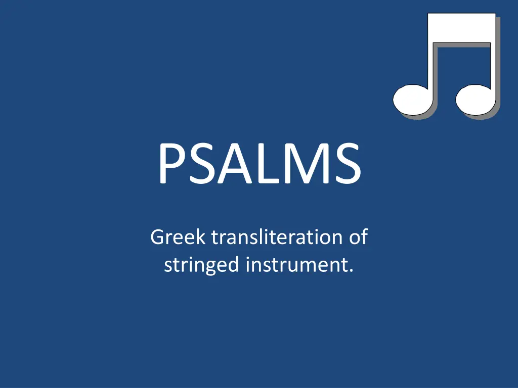 psalms