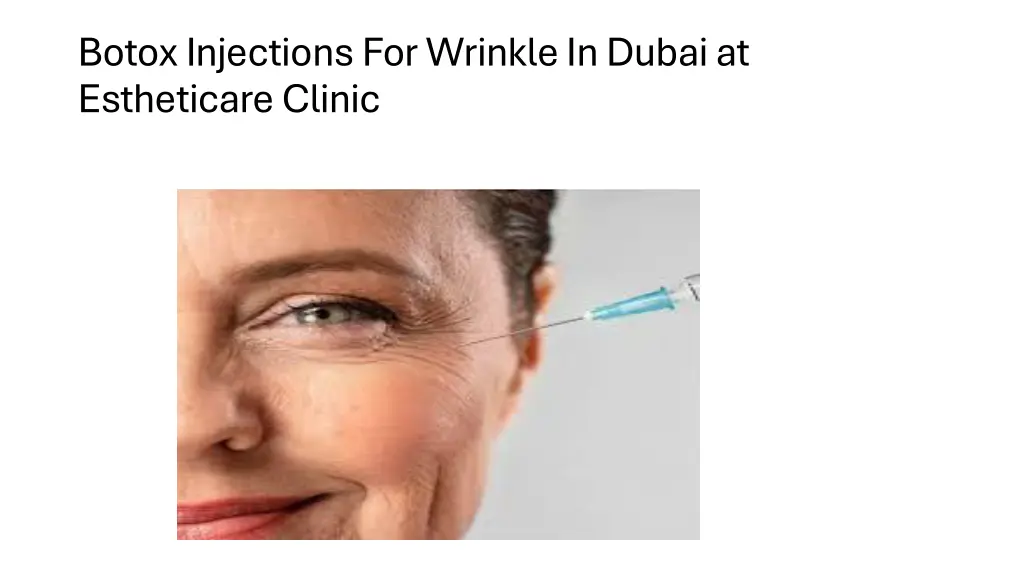 botox injections for wrinkle in dubai 1