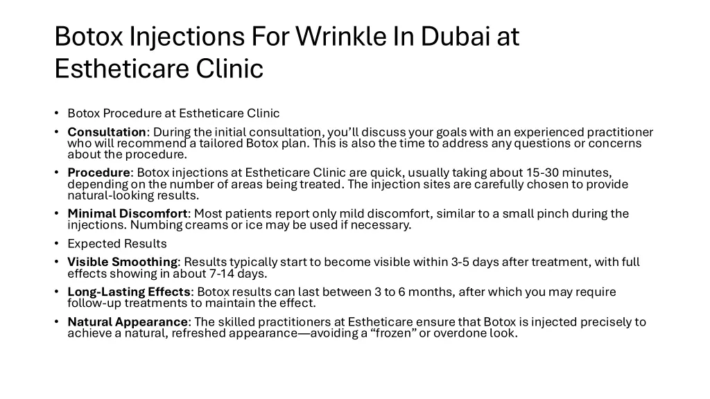 botox injections for wrinkle in dubai 2