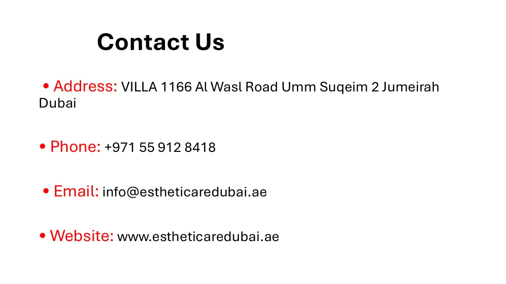 contact us