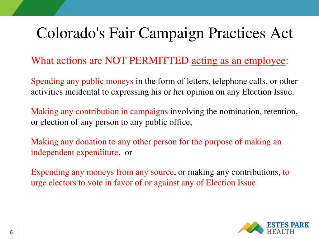 colorado s fair campaign practices act 2