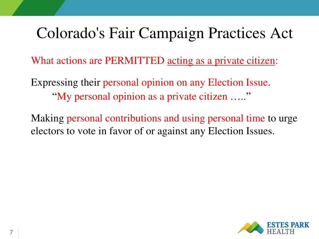 colorado s fair campaign practices act 3