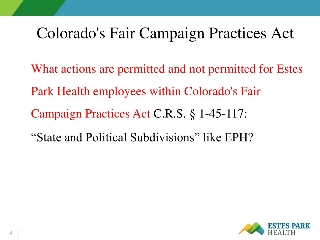 colorado s fair campaign practices act