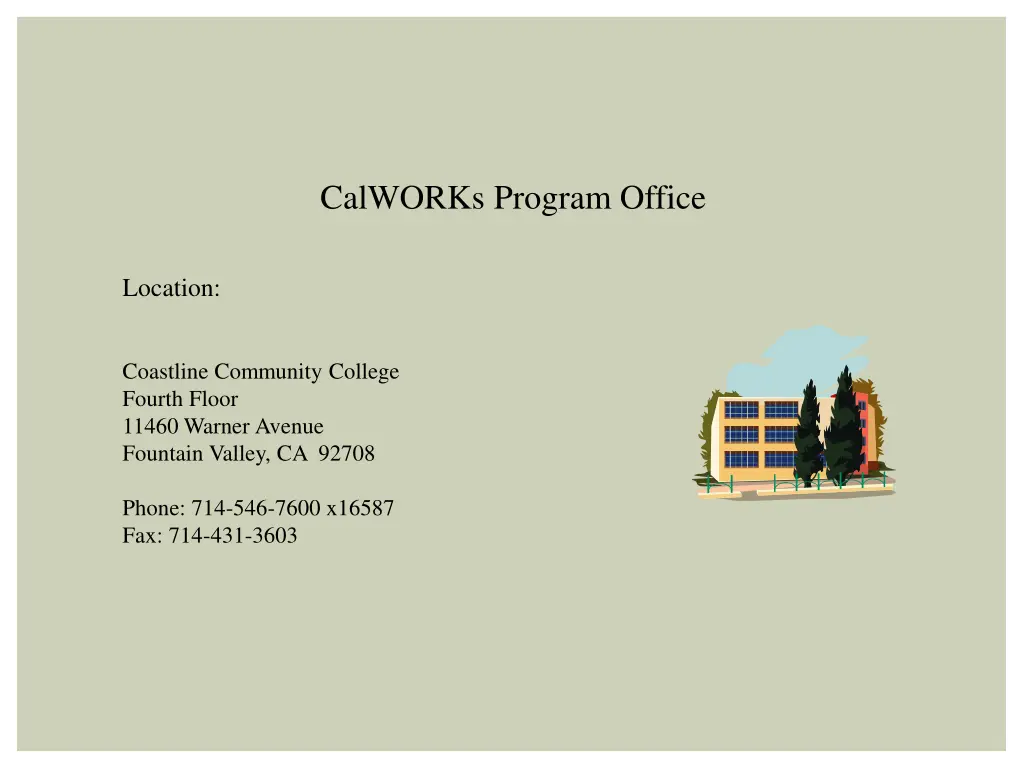 calworks program office