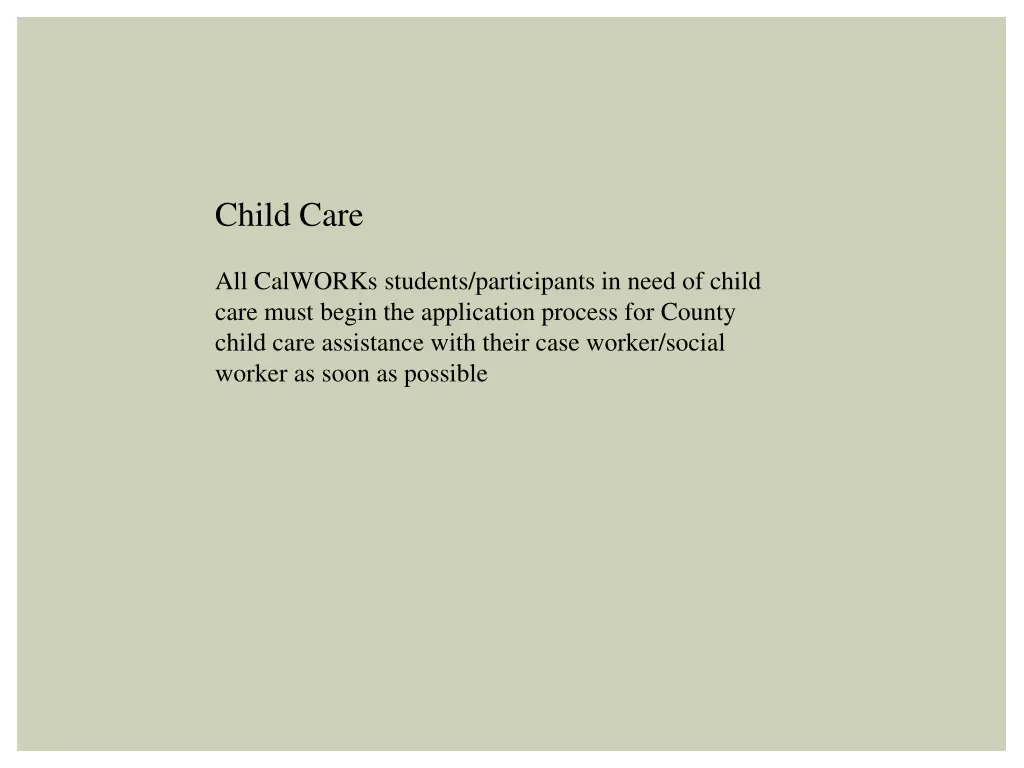 child care