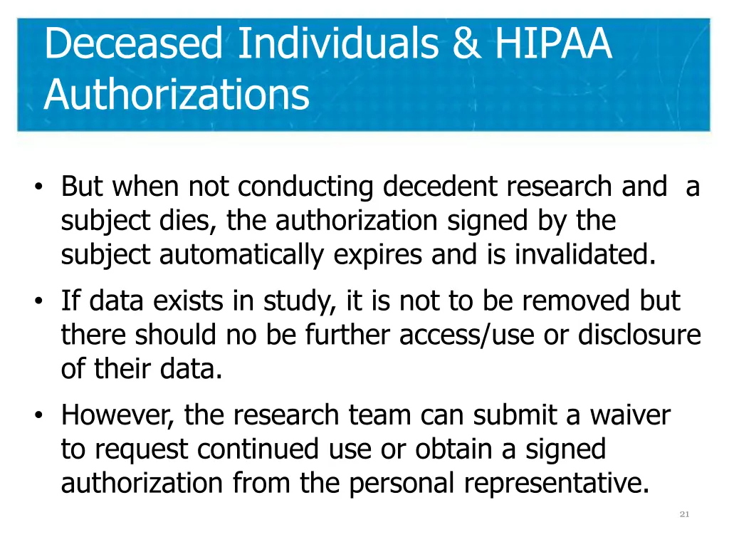 deceased individuals hipaa authorizations 2