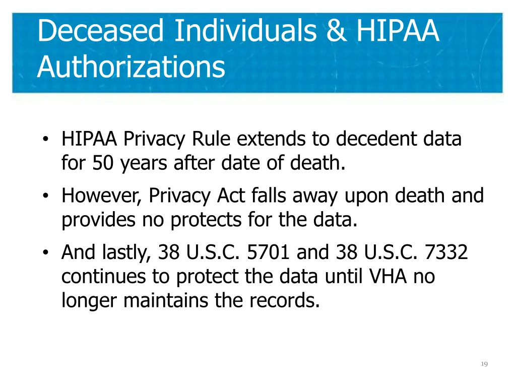 deceased individuals hipaa authorizations