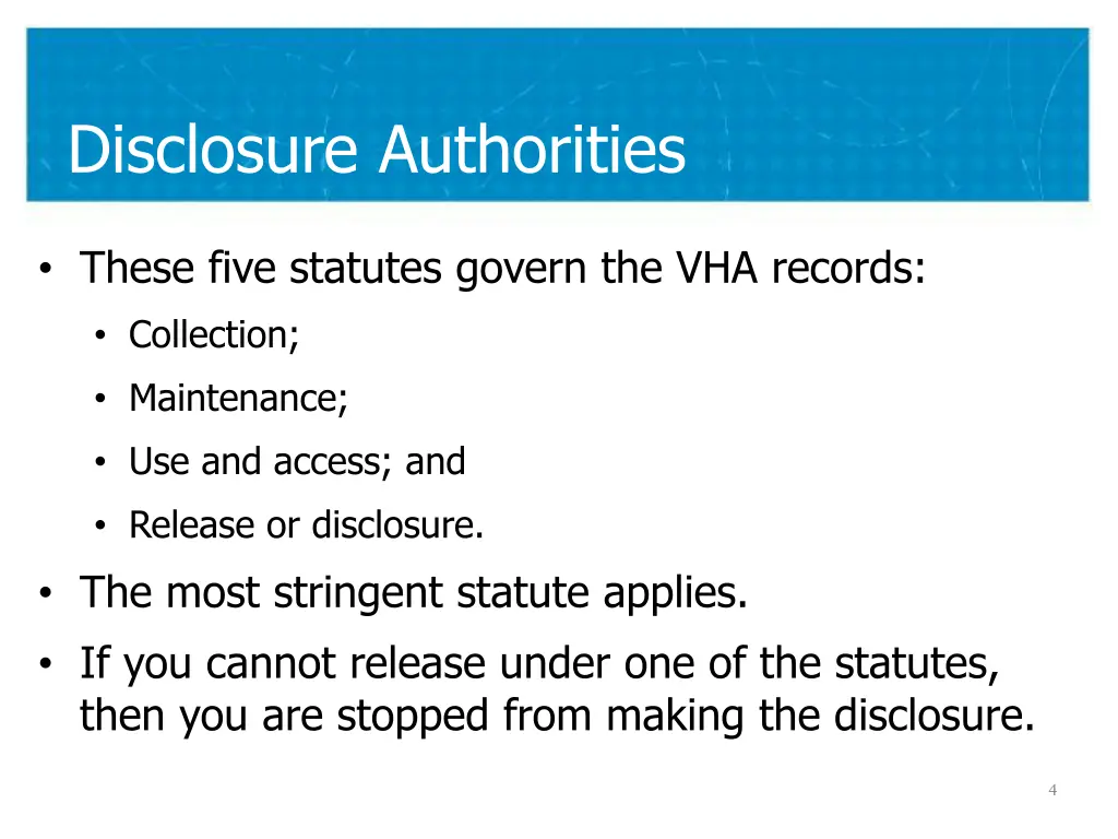 disclosure authorities 1