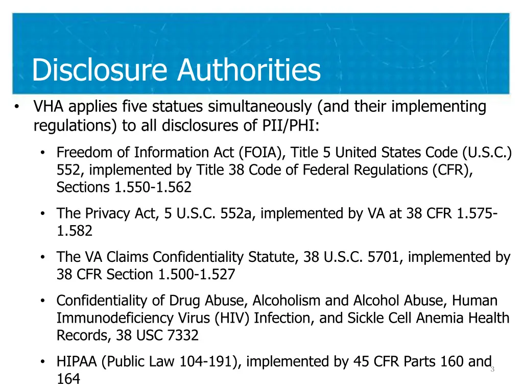 disclosure authorities