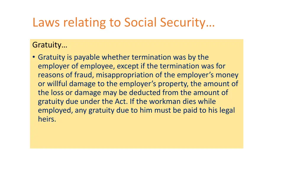 laws relating to social security 6