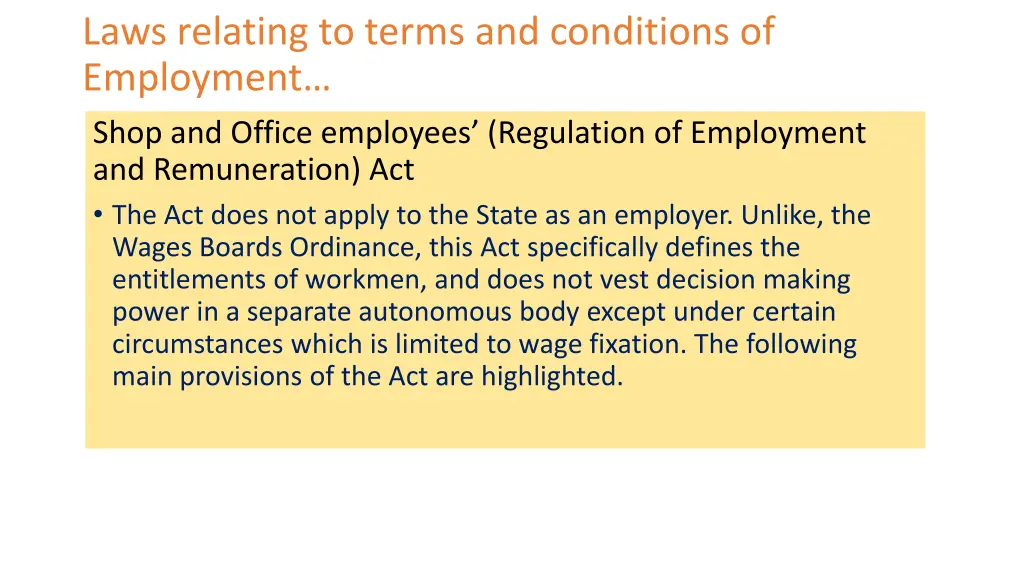 laws relating to terms and conditions 3