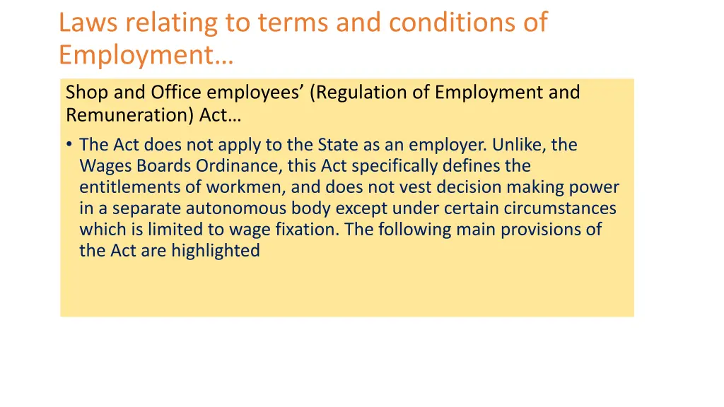 laws relating to terms and conditions 4