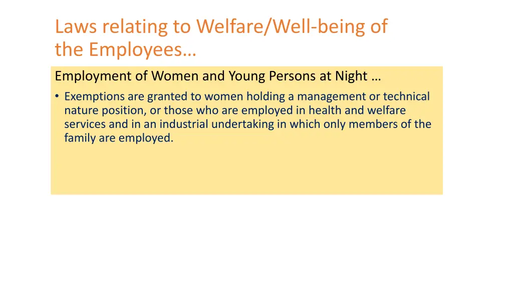 laws relating to welfare well being 5