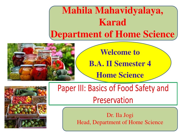 mahila mahavidyalaya karad department of home