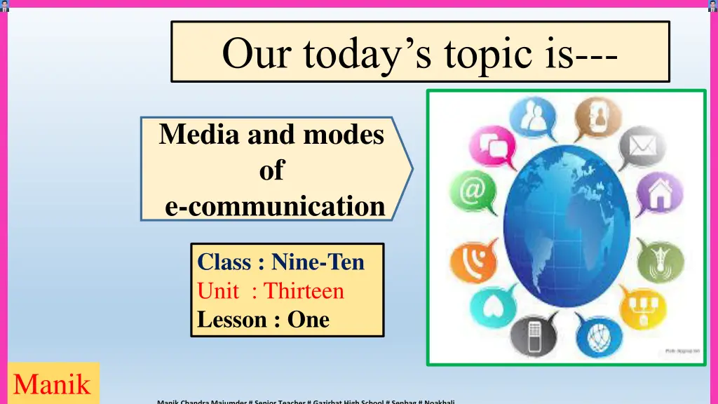 our today s topic is