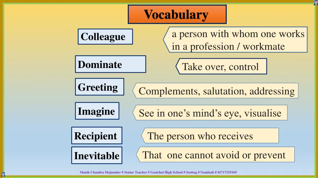 vocabulary