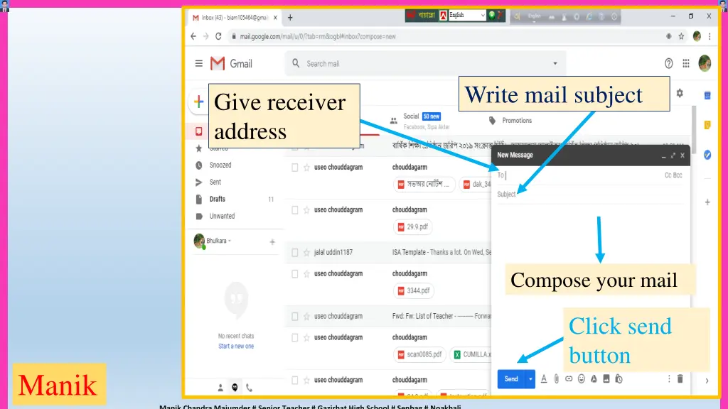 write mail subject