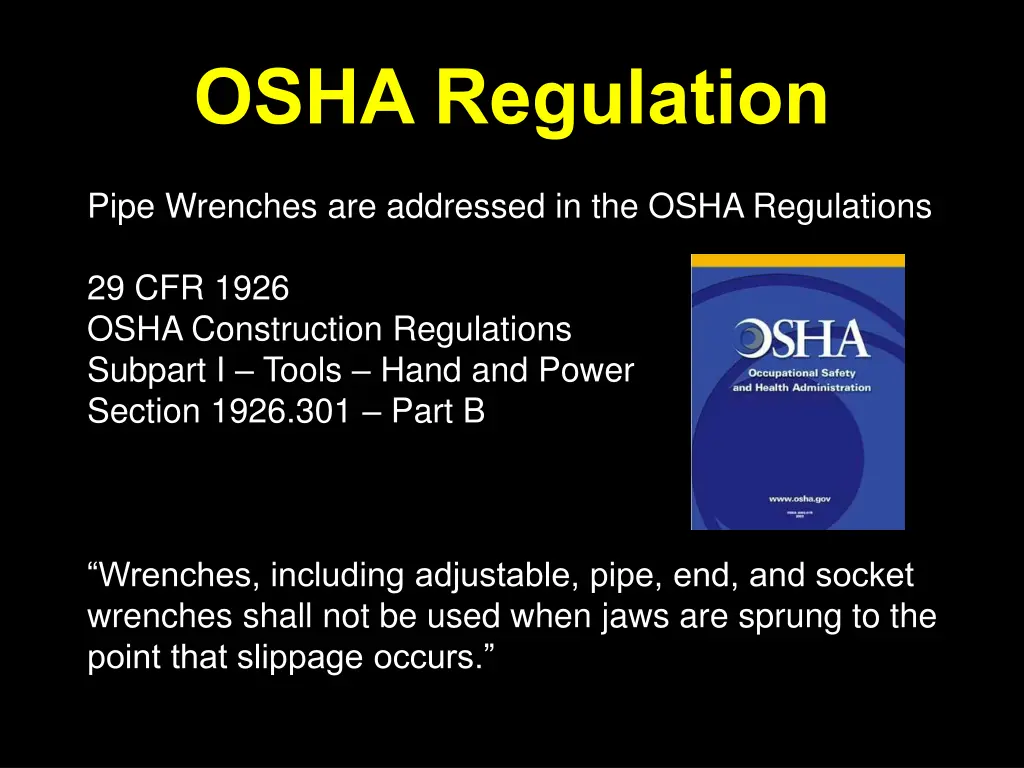 osha regulation