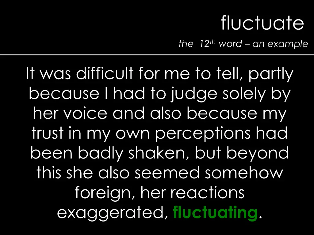 fluctuate