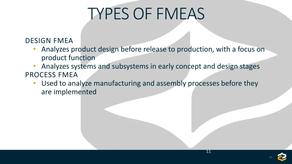 types of fmeas