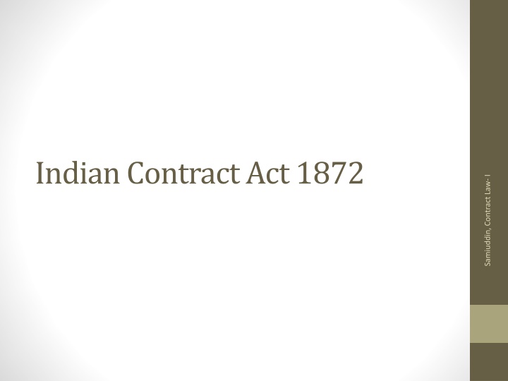 indian contract act 1872