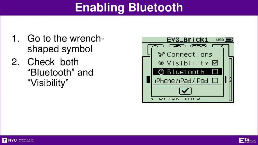 enabling bluetooth