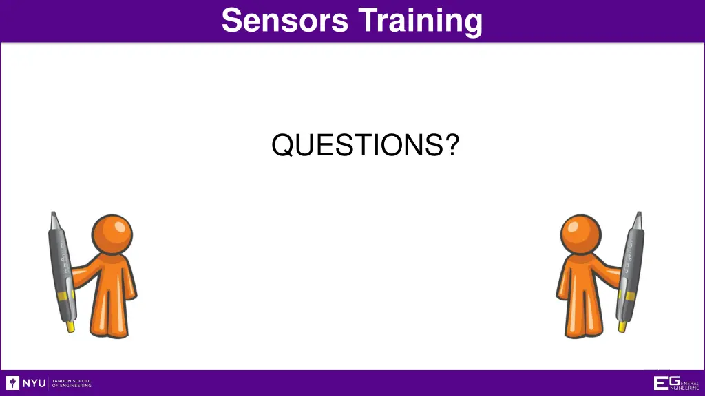 sensors training 1