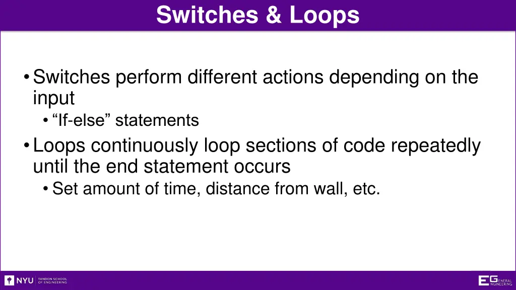 switches loops