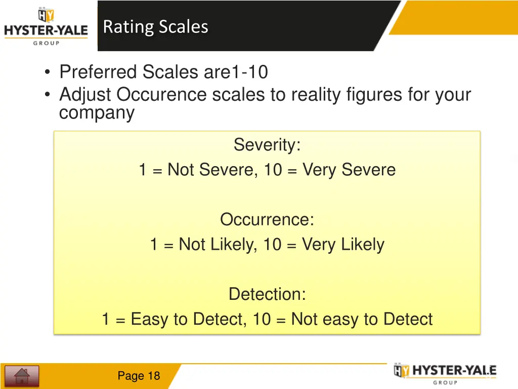 rating scales