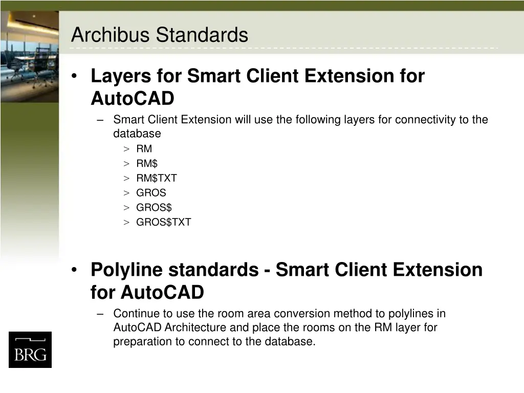 archibus standards