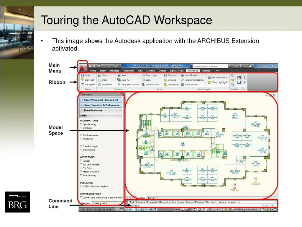 touring the autocad workspace