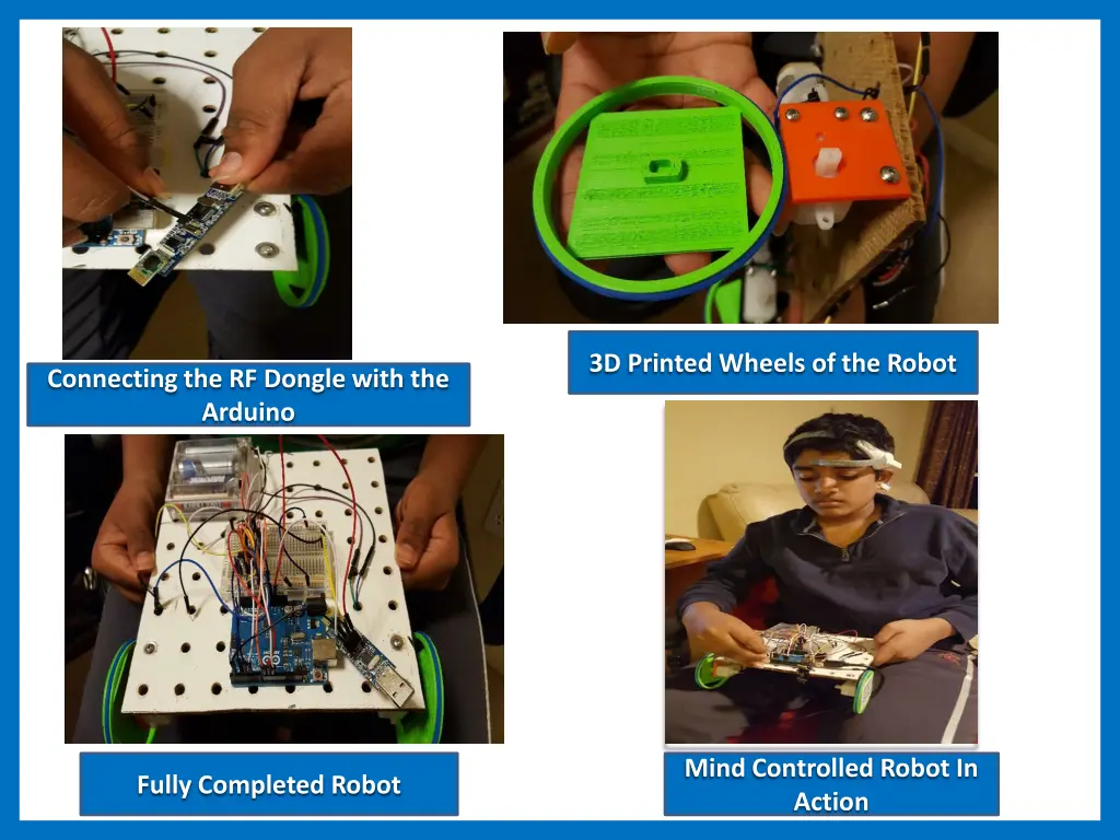 3d printed wheels of the robot