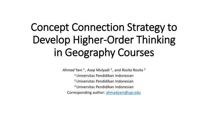 concept connection strategy to concept connection