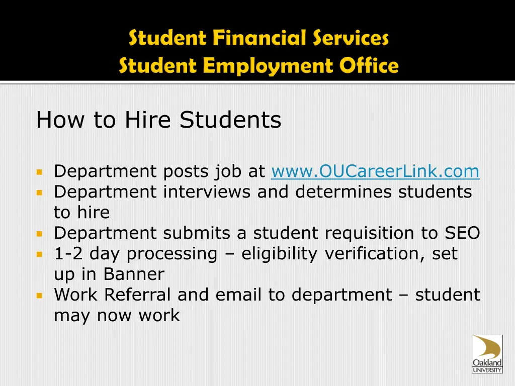 how to hire students