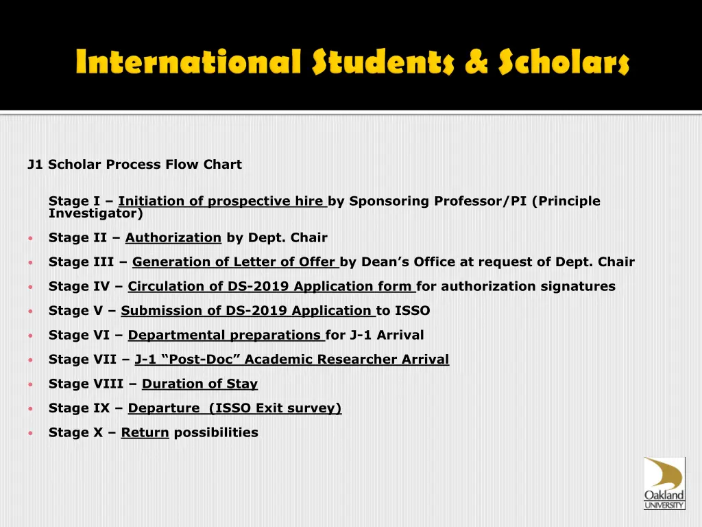 j1 scholar process flow chart