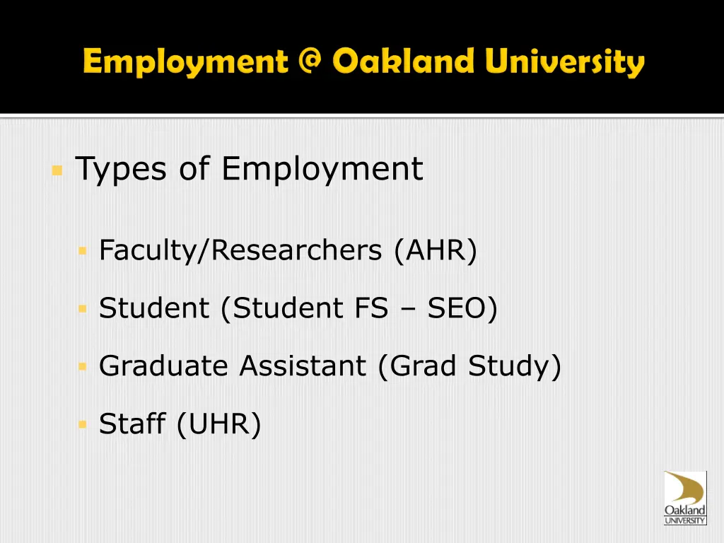 types of employment